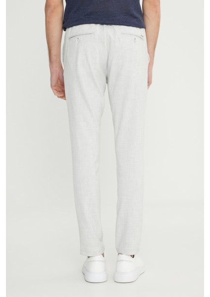 Slim Fit Dar Kesim Beli Bağlamalı Yan Cepli Esnek Pantolon indirimleri