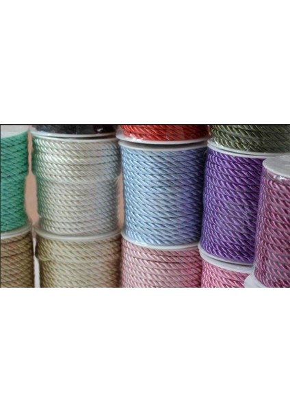 Ipek Hobi Petrol 6 mm Saten Kordon 20 Metre