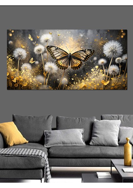 Kanvas Tablo Papatya ve Kelebek fiyatları