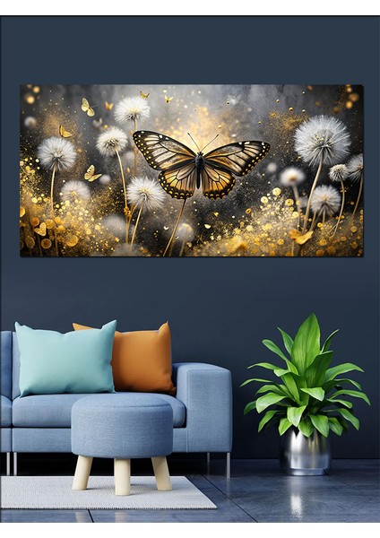Kanvas Tablo Papatya ve Kelebek fırsatları