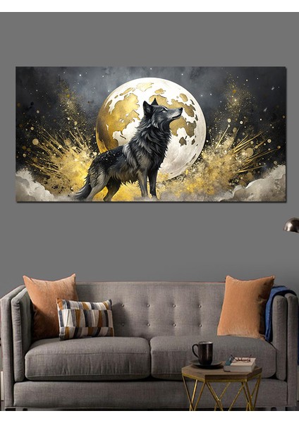 Kanvas Tablo Ayışığında Kurt fiyatları