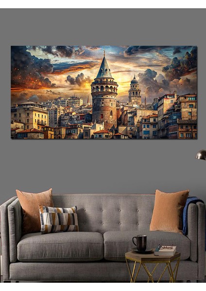 Kanvas Tablo Galata Kulesi Manzarası fırsatları