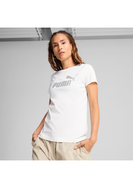 Kadın Essentials Beyaz T-Shirt - 63153602