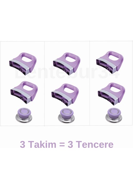 Tencere Tava ve Sahan Uyumlu Yan Kulp Seti