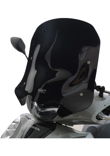 Honda Sh 125 2024 Uyumlu Kısa Ön Cam Siyah 41 cm modelleri