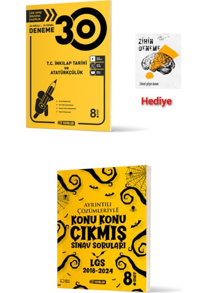 8.sınıf Inkılap Tarihi ve Atatürkçülük 30LU Deneme-Konu Konu Çıkmış Sınav Soruları Lgs Hazırlık