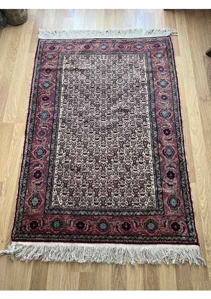 124 x 174 cm El Dokuması Doğal Yünden Yapılan Antik Kilim Salon ve Ofis Halısı