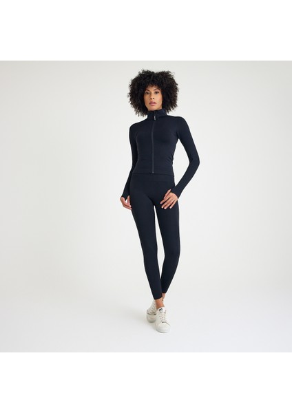 2'li Takım Parmak Geçmeli Spor Ceket ve Push Up Etkili Tayt (Günlük/yoga/pilates) indirimleri