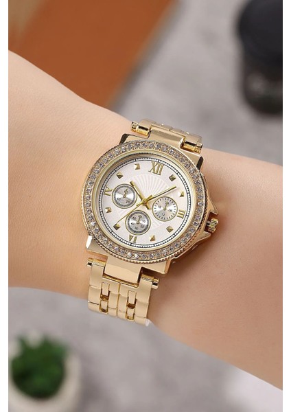 Taşlı Dekoratif Kadran Şık Kadın Kol Saati fiyatları