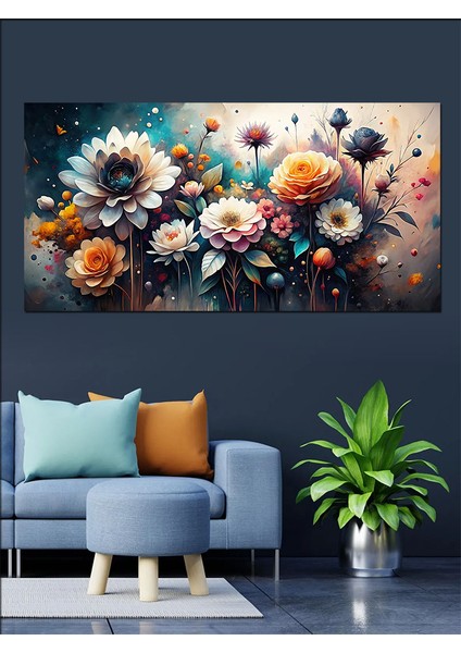 Kanvas Tablo Altın Çiçek Harmanı