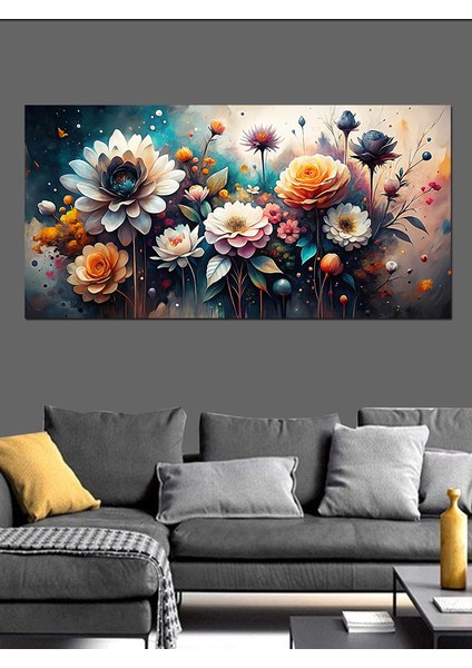 Kanvas Tablo Altın Çiçek Harmanı fırsatları