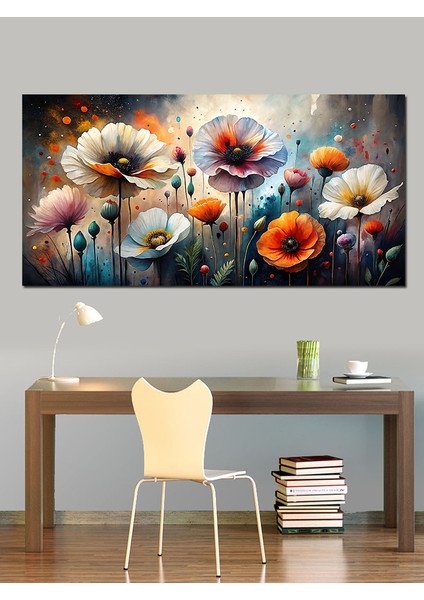 Kanvas Tablo Renkli Gelincik Çiçekleri fiyatları