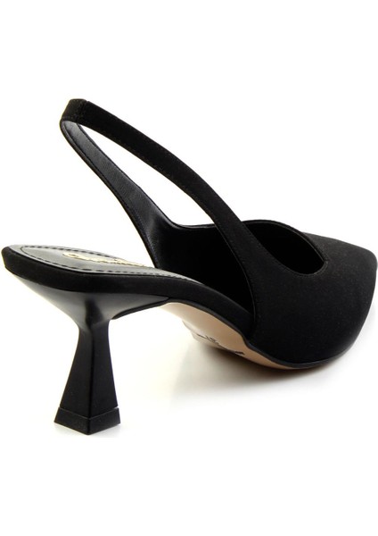 Siyah Kumaş Kadın Klasik Topuklu Ayakkabı K01231481404 modelleri