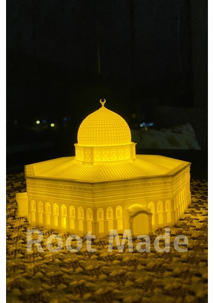 Mescid-I Aksa Tealight Mumluk Islami Dekoratif Obje Dini Hediyeler Ramazan Hediyesi