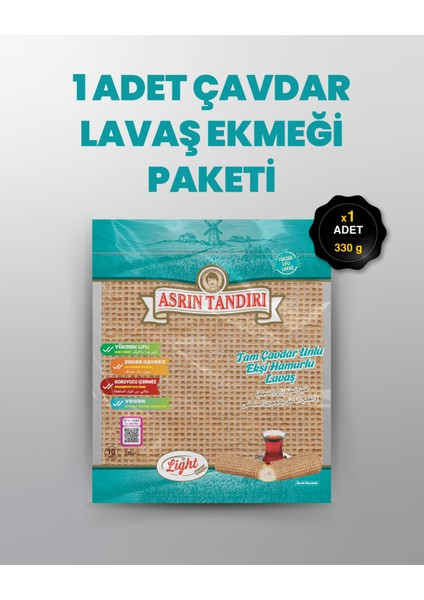 Ekşi Mayalı Çavdar Lavaş Ekmeği 1 Paket