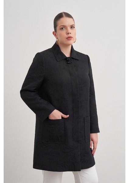 Patı Işleme Detaylı Cepli Kap