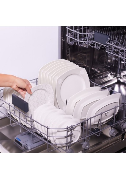 Square Bone Deren 60 Parça 12 Kişilik Yemek Takımı