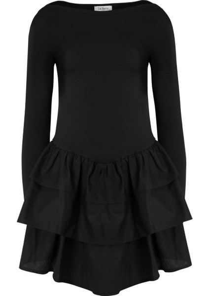 Royal Dress Uzun Kollu Elbise