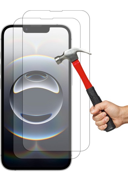 Apple iPhone 16E (6.1") Premium 9h 2.5d Temperli Cam Ekran Koruyucu (2 Adet)