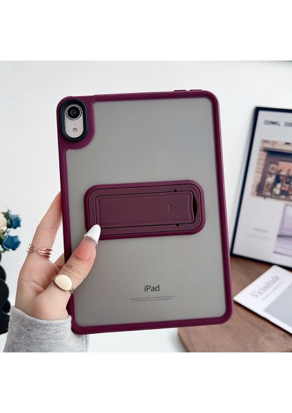 Apple iPad Air 11 M3 (2025) Uyumlu Yatay Stand Olabilen Antishock Köşe ve Kamera Korumalı Arka Yüzeyi Mat Threxi Kılıf