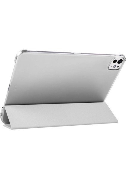 Apple iPad Air 13 M3 (2025) Kalemlikli Standlı Yarı Saydam Hard Pc Kılıf fırsatları