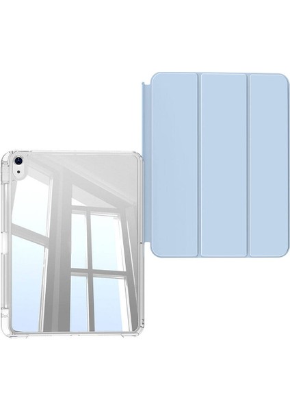 Apple iPad Air 11 M3 (2025) Manyetik Standlı Darbeye Dayanıklı Shockproof Kalemlikli Kızaklı Hybrid Kılıf modelleri