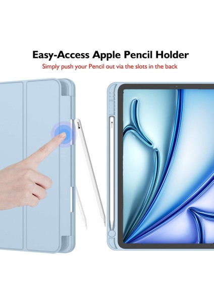 Apple iPad Air 11 M3 (2025) Kalemlikli Uyku Modlu Yatay Standlı Stromix Smart Kılıf fiyatları