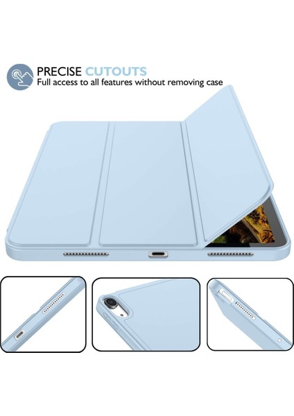 Apple iPad Air 11 M3 (2025) Kalemlikli Uyku Modlu Yatay Standlı Stromix Smart Kılıf modelleri