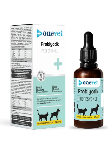 Prebiotik Damla Kedi ve Köpekler İçin Sindirme ve Vücut Direnci Destekleyici Vitamin Takviyesi Şurup 50 ml