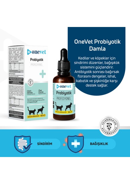Prebiotik Damla Kedi ve Köpekler İçin Sindirme ve Vücut Direnci Destekleyici Vitamin Takviyesi Şurup 50 ml fiyatları