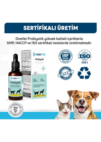 Prebiotik Damla Kedi ve Köpekler İçin Sindirme ve Vücut Direnci Destekleyici Vitamin Takviyesi Şurup 50 ml