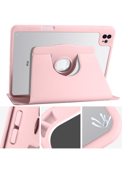Apple iPad Air 11 Inc M3 (2025) Yatay ve Dikey Dönebilen Standlı Kalem Şarjına Uygun Darbe Dayanıklı Thermix Kılıf fiyatları