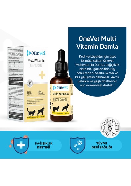 Multi Vitamin Damla 50 ml - Kemik ve Kas Gelişimi Vitamin Takviyesi
