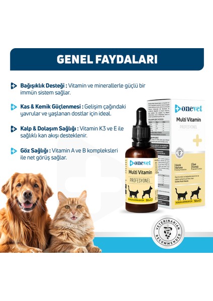 Multi Vitamin Damla 50 ml - Kemik ve Kas Gelişimi Vitamin Takviyesi