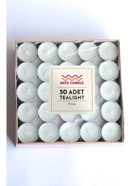 Beyaz 6 gr Tealight Mum 50 Adet - Buhurdanlık ve Mumluğa Uygundur. fiyatları