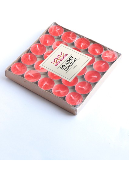 Beyaz 6 gr Tealight Mum 50 Adet - Buhurdanlık ve Mumluğa Uygundur.