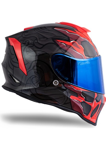Dinamo Titan Siyah-Antrasit-Kırmızı Kask