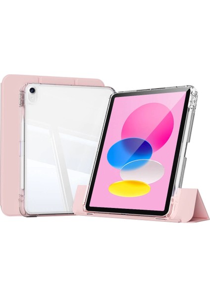 Apple iPad 10.9 2022 Uyumlu (10.nesil) Kılıf Magnetik Ayrılabilen Airbagli Zore Sliding Tablet Kılıfı