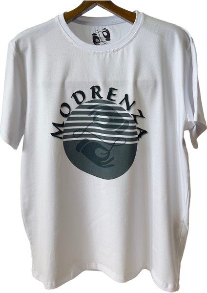 Regular Bisiklet Yaka Baskılı T-Shirt.