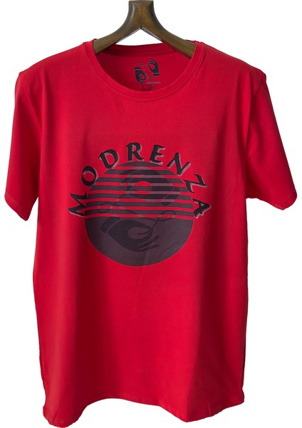 Regular Bisiklet Yaka Baskılı T-Shirt.