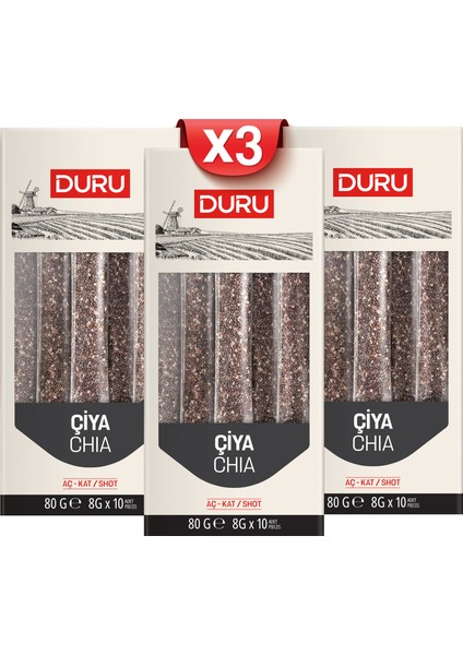 3'lü Chia Tohumu Aç-Kat (8 X10GR)