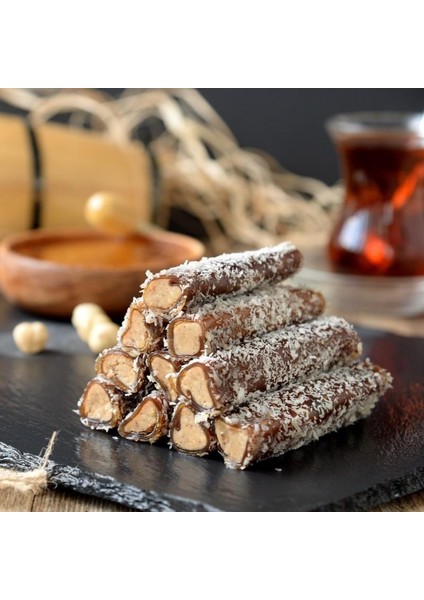 Şebinkarahisar Fındık Ezmeli Sarma Pestil Tatlısı Hindistan Cevizli 500 gr modelleri