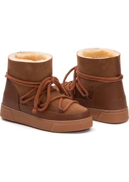 Hakiki Süet İçi Kürk Kadın Sneaker 355050
