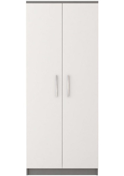 Açelya Giyinme Dolabı - Çok Amaçlı Dolap - Gardırop 80 cm -2 Kapaklı