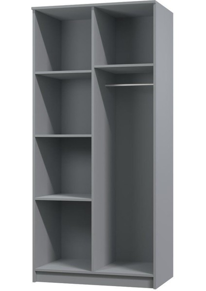 Açelya Giyinme Dolabı - Çok Amaçlı Dolap - Gardırop 80 cm -2 Kapaklı