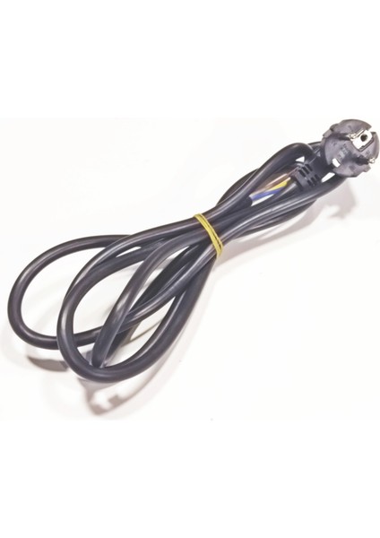Semaver, Tost Makinesi,fritöz ve Fırın Enerji Kablosu 2mt 3x1,5mm Siyah Renk