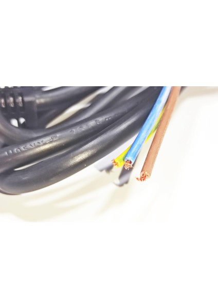 Semaver, Tost Makinesi,fritöz ve Fırın Enerji Kablosu 2mt 3x1,5mm Siyah Renk modelleri