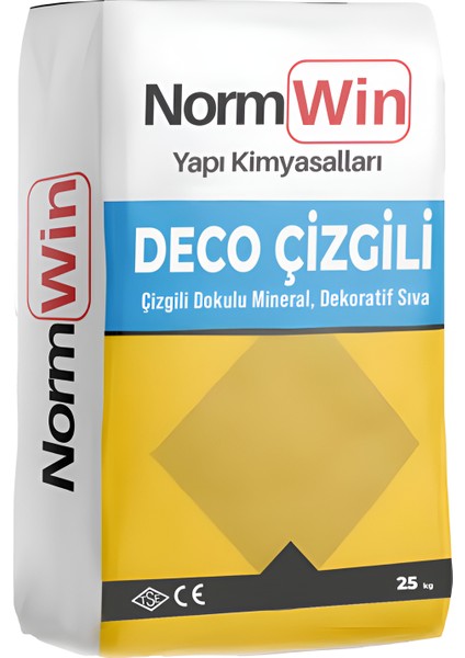 Normwin Çizgi Dokulu Mineral Dekoratif Sıva