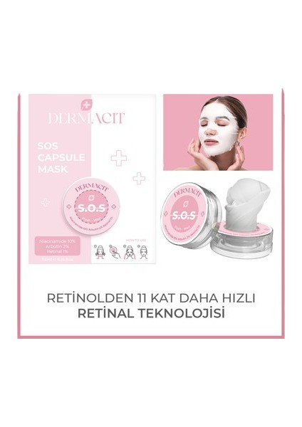 Sos Kapsül Yüz Maskesi | Anti-Aging Etkili Maske