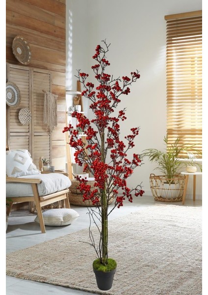 Yapay Ağaç Kokina Ağacı 150 cm Doğal Görünümlü 7dallı